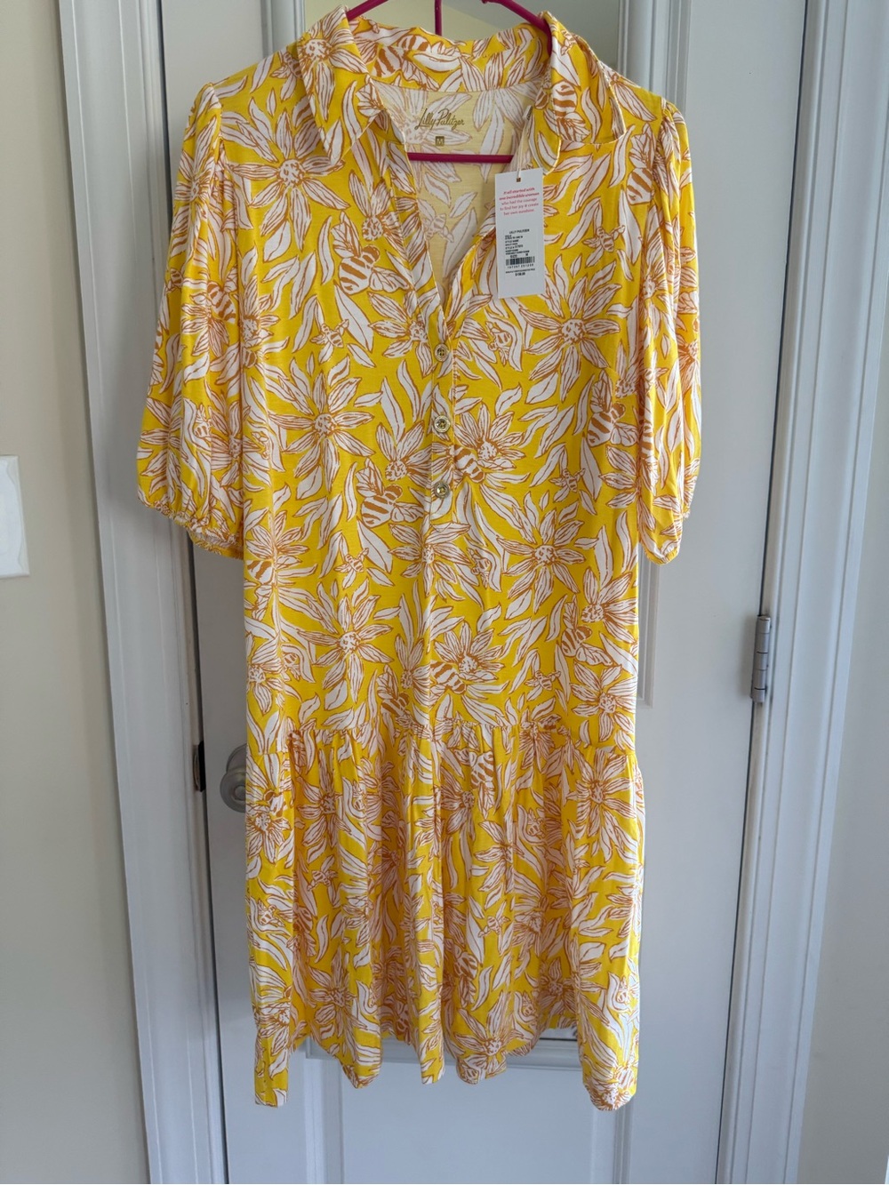 Lilly Pulitzer NWT Bingley Dress Honeycomb Hideaway Sz M